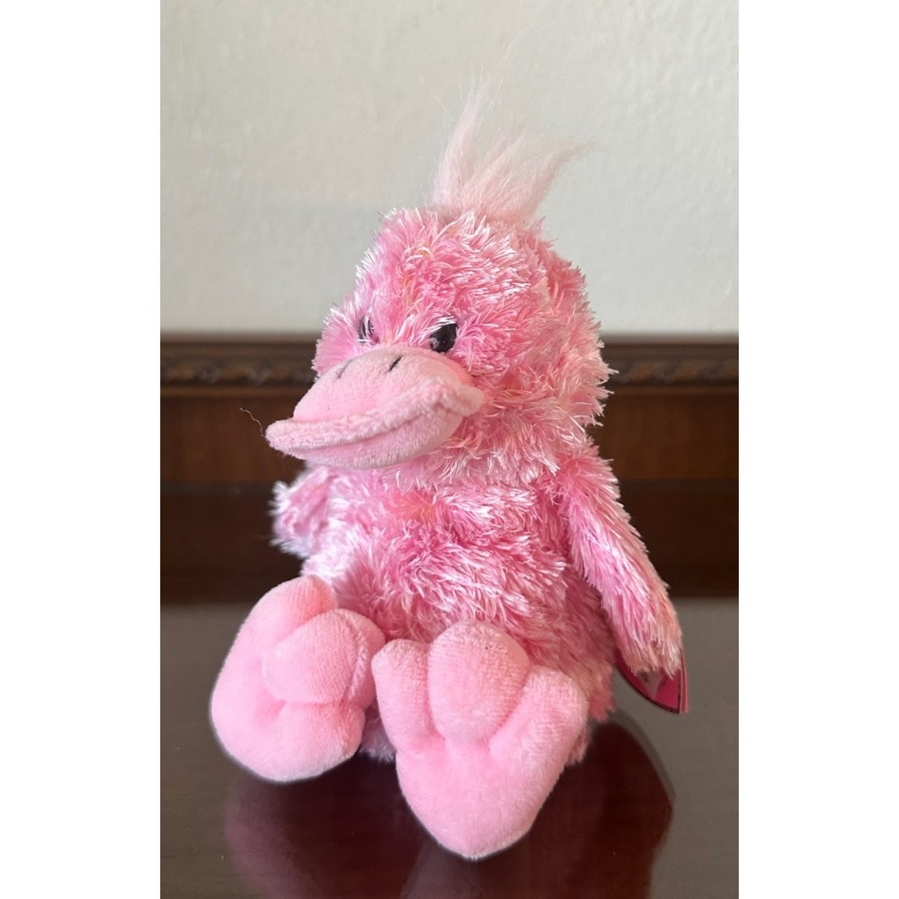 GEMMA‎ 2005 Ty Beanie Babies Pinkys Collection Pink DUCKLING Baby Duck With Tag